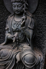 Fototapeta na wymiar a Buddhist temple garden