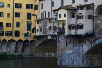 Fototapeta na wymiar Detail of the beautiful Ponte Vecchio in Florence