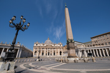 Fototapeta na wymiar Saint Peter Plaza, Rome, Lazio, Italy