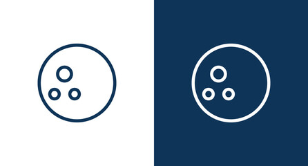 Bowling ball icon illustration isolated vector sign symbol