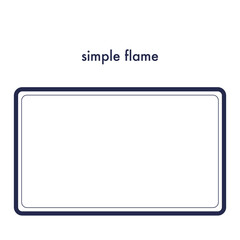 シンプルな四角のフレーム
