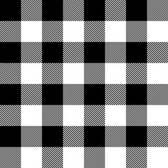 Tartan plaid. Scottish pattern in black and white cage. Scottish cage. Traditional Scottish checkered background. Seamless fabric texture. Vector illustration - 368018934