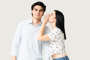 Girlfriend Gossiping With Boyfriend