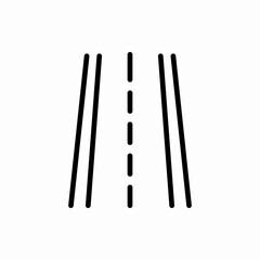Outline road icon.Road vector illustration. Symbol for web and mobile