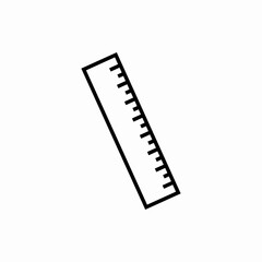 Outline ruler icon.Ruler vector illustration. Symbol for web and mobile