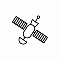 Outline satellite icon.Satellite vector illustration. Symbol for web and mobile