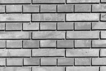 Brick wall - seamless black and white pattern