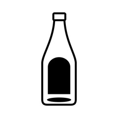 beer bottle drink line style icon