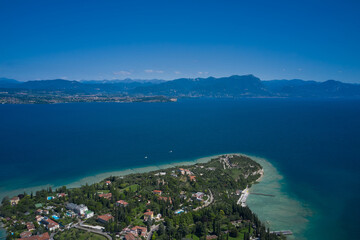 Archaeological site of Grotte di Catullo. Garda lake, Sirmione, Italy.