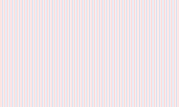 Classic thin hairline red and blue vintage pinstripe pattern on white background vector