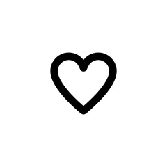 Heart icon vector illustration. Simple vector icon. Symbol of Love.