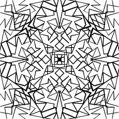 geometric shapes in black and white for coloring book design magazine design posters and websites