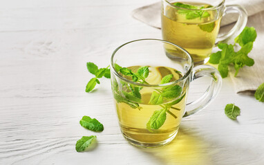 Natural mint tea, immunity boosting