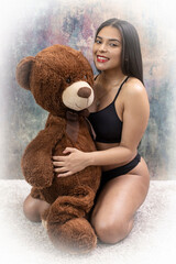 latin girl in bikini