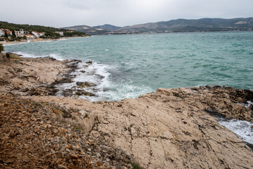 skalista plaża chorwacja dalmacja, piękne widoki