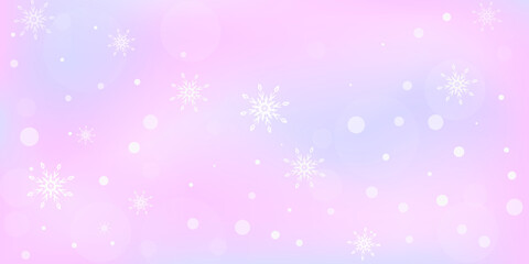 Fototapeta na wymiar Snowflakes. Snow, snowfall. Falling scattered white snowflakes on a gradient background. Vector 