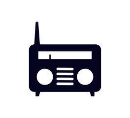 Radio icon vector logo design template