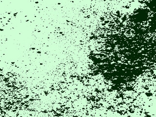 A green toned abstract vector texture made using photographs of thrown powder on paper. The vector file has a background fill layer and a texture layer to enable rapid color scheme changes.