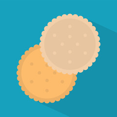 round biscuit icon- vector illustration