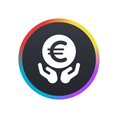 Save Money Euro -  Push Button