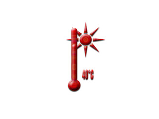 Vector illustration of thermometer 