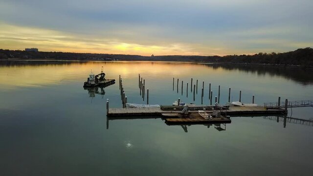 Aerial view of Bayside Marina