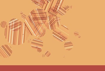 Light Red, Yellow vector texture with disks.