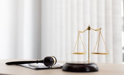 Background images, Hammer referees and Legal documents of justice, Legal scales and legal accuracy concept.