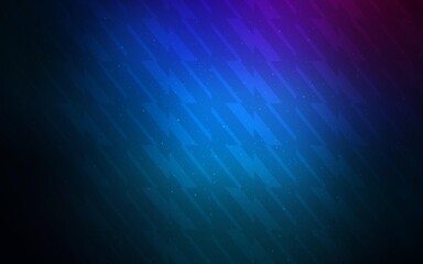 Dark Pink, Blue vector background with straight lines. Shining colored illustration with sharp stripes. Best design for your ad, poster, banner.