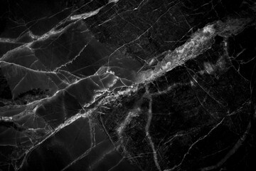 Obraz na płótnie Canvas white patterned of black marble texture or background for interior or product design