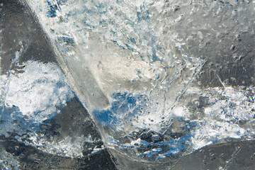 Ice texture with different patterns