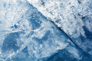 Ice texture with different patterns
