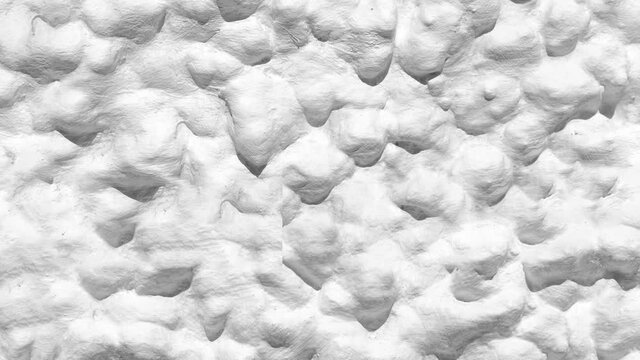 Specially prepared for filling the background with a seamless abstract pattern of textured plaster on the wall. Seamless looping motion. Vertically oriented video.