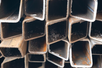 sawn metal pipes