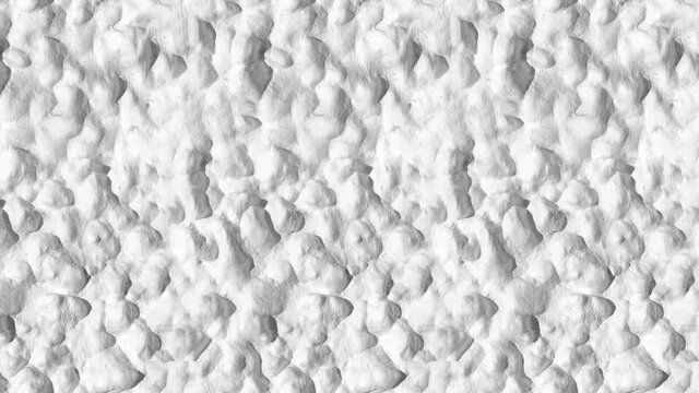 Specially prepared for filling the background with a seamless abstract pattern of textured plaster on the wall. Seamless looping motion. Vertically oriented video.