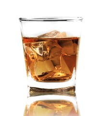 Glass of Whiskey and Ice