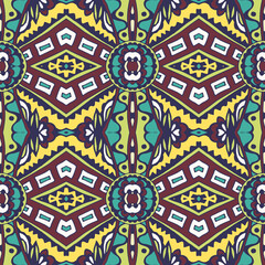 Tribal vintage abstract geometric ethnic seamless pattern ornamental