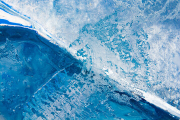 Ice texture with different patterns