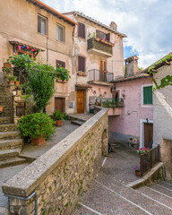 Fototapeta na wymiar Percile, beautiful village in the province of Rome, in the italian region of Lazio.