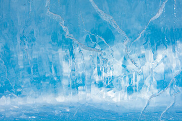 Ice texture with different patterns