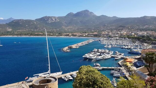 Port of Calvi, North of Corsica, France
