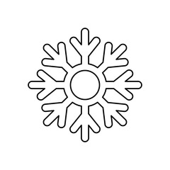 snowflake icon image, line style