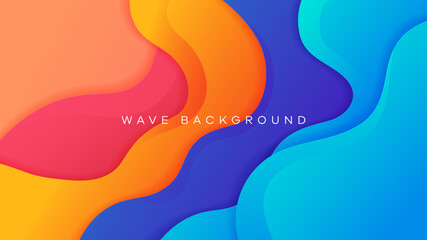 Wave liquid colorful background Eps10