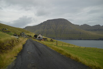The stunning and dramatic coast and mountains on the Faroe Islands