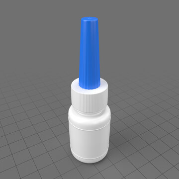 Plastic glue bottle