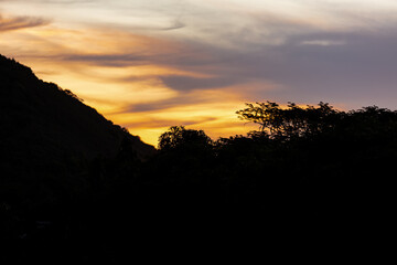 Coucher de soleil à Moorea 