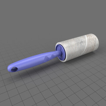 Dirty sticky paper lint roller