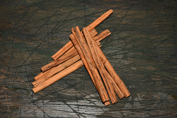 lots of cinnamon sticks