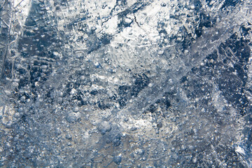 Ice texture with different patterns