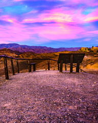 Sunset Landscape Scene, San Juan Province, Argentina